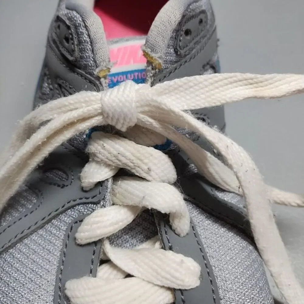 Nike‎ Revolution 2 Running Sneakers Womens Size 8 Gray Mesh Lace Up 554902-006